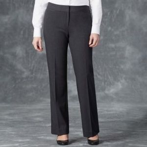 Liz Claiborne Audra Black Pin-Striped Pants